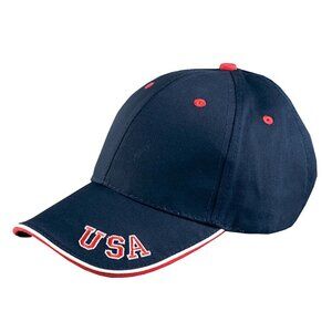 Adams Headwear USA Embroidered Bill Cap Hat Baseball Hat NEW, Patriotic